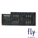 Разъем sim-карты для Fly E158 в сборе с разъемом карты для памяти